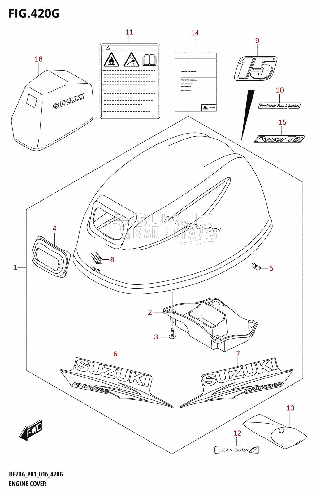 ENGINE COVER (DF15ATH:P01)