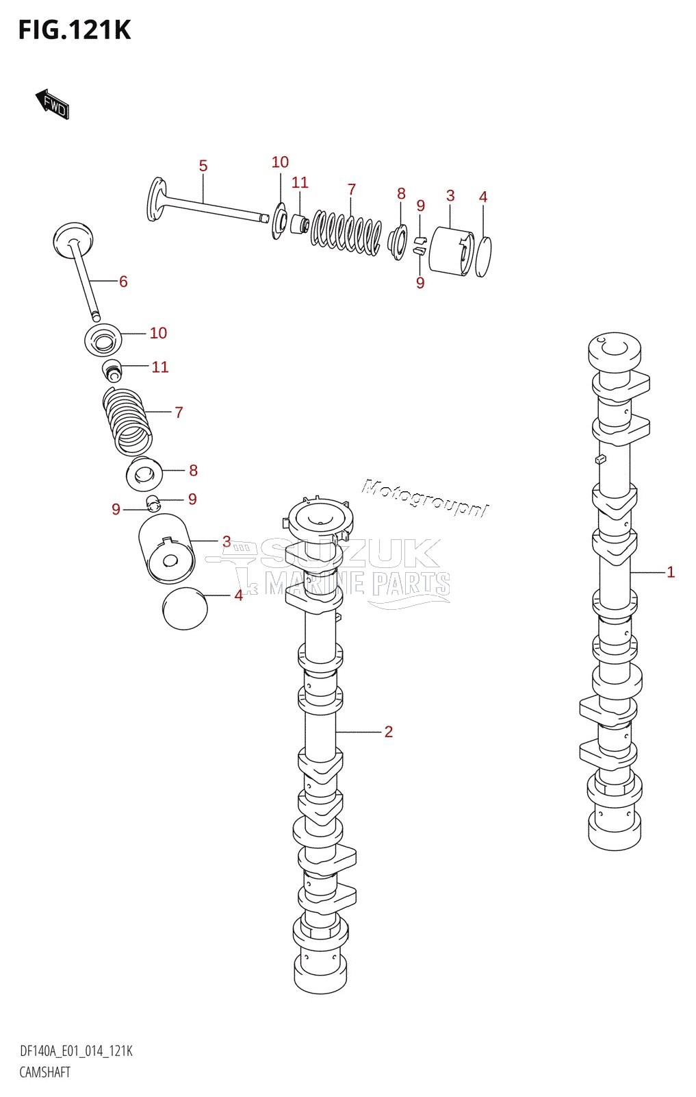 CAMSHAFT (DF140AZ:E40)