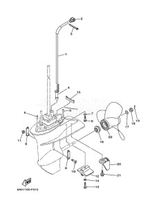 F20BMHL drawing LOWER-CASING-x-DRIVE-2