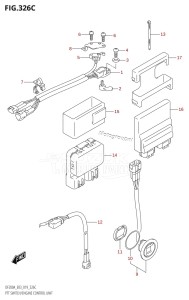 DF150AZ From 15003Z-910001 (E03)  2019 drawing PTT SWITCH /​ ENGINE CONTROL UNIT (DF150AT,DF150AZ)