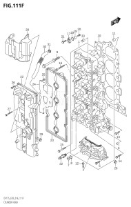 17502F-610001 (2016) 175hp E03-USA (DF175TG) DF175TG drawing CYLINDER HEAD (DF175TG:E03)