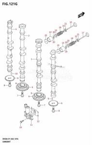 DF225T From 22503F-040001 (E01 E03 E40)  2020 drawing CAMSHAFT (DF250ST:(020,021))