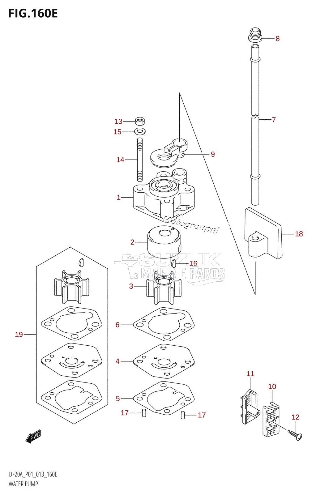 WATER PUMP (DF20A:P01)