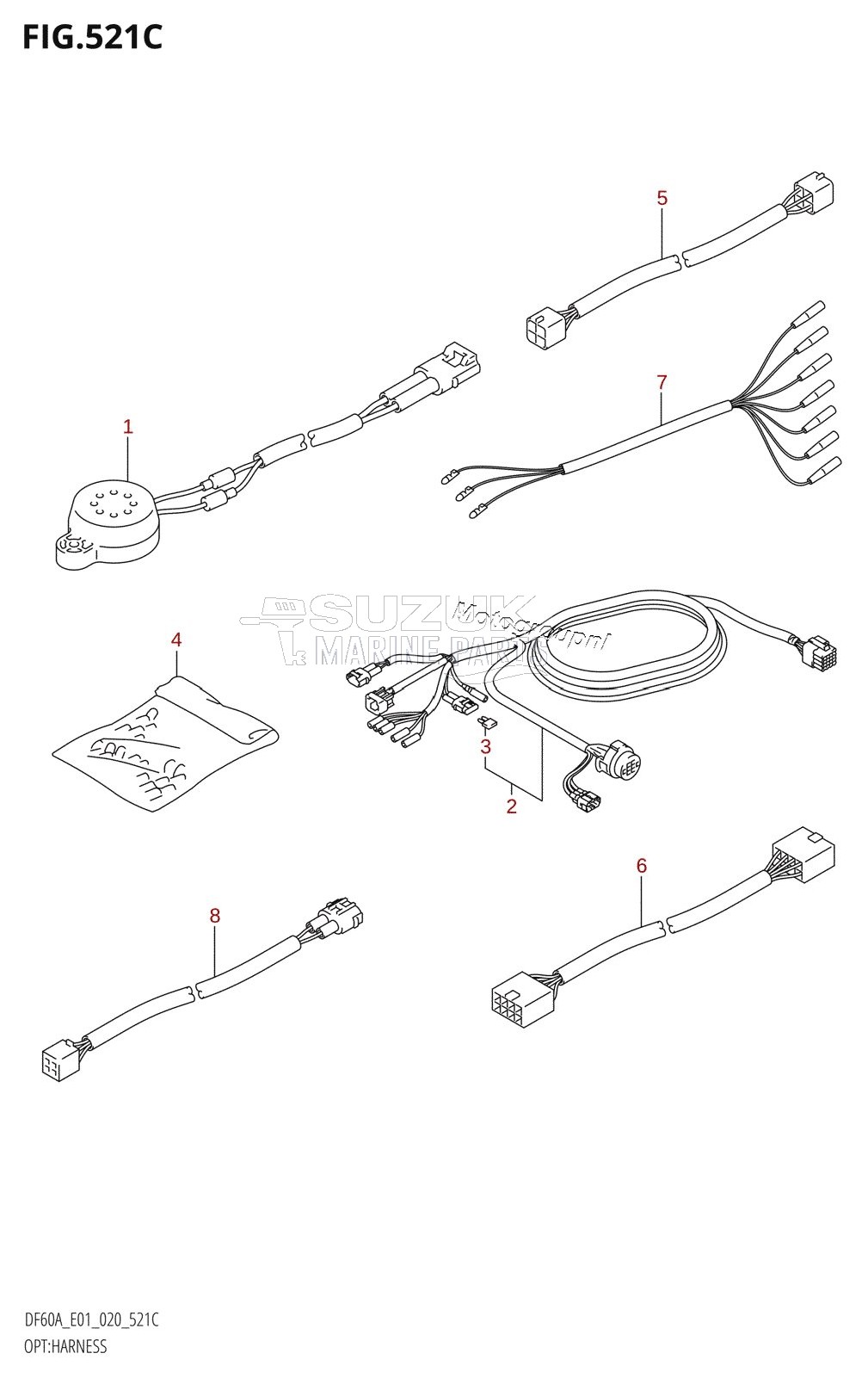 OPT:HARNESS (DF60ATH,DF50AVTH,DF60AVTH)