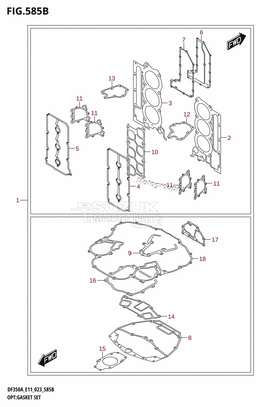 OPT:GASKET SET (023)