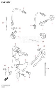 DF175T From 17502F-510001 (E03)  2015 drawing SENSOR (DF150Z:E03)