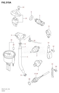 DF70 From 07001F-371001 (E01 E40)  2003 drawing SENSOR