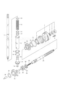 Outboard DF 30 drawing Drive Shaft