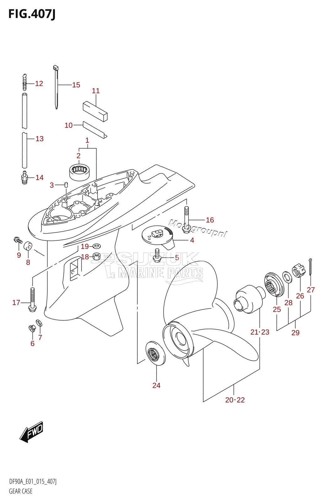 GEAR CASE (DF90ATH:E01)