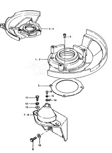 DT85 From 8501-001001 ()  1986 drawing OIL SEAL HOUSING - MOTOR BRACKET