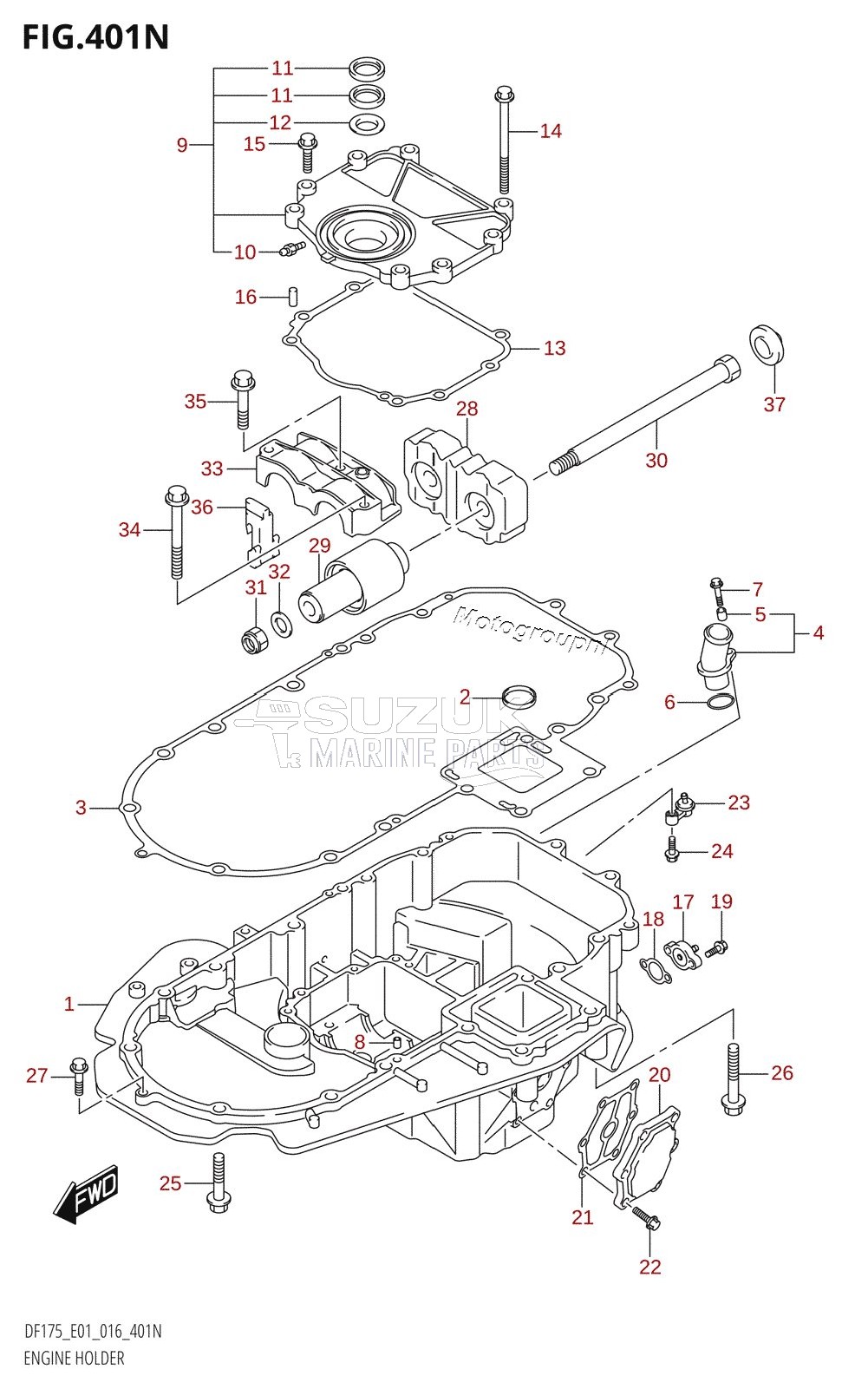 ENGINE HOLDER (DF175Z:E01)