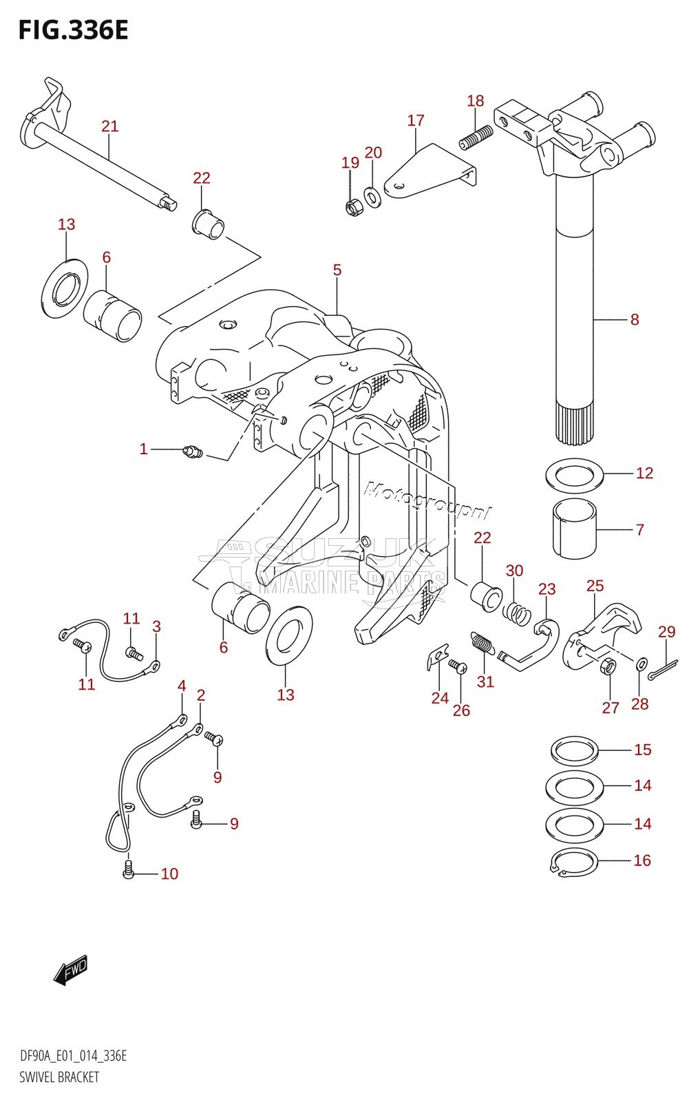 SWIVEL BRACKET (DF80A:E01)