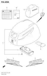 00801F-410001 (2014) 8hp P03-U.S.A (DF8A) DF8A drawing ENGINE COVER (DF8A:P03)