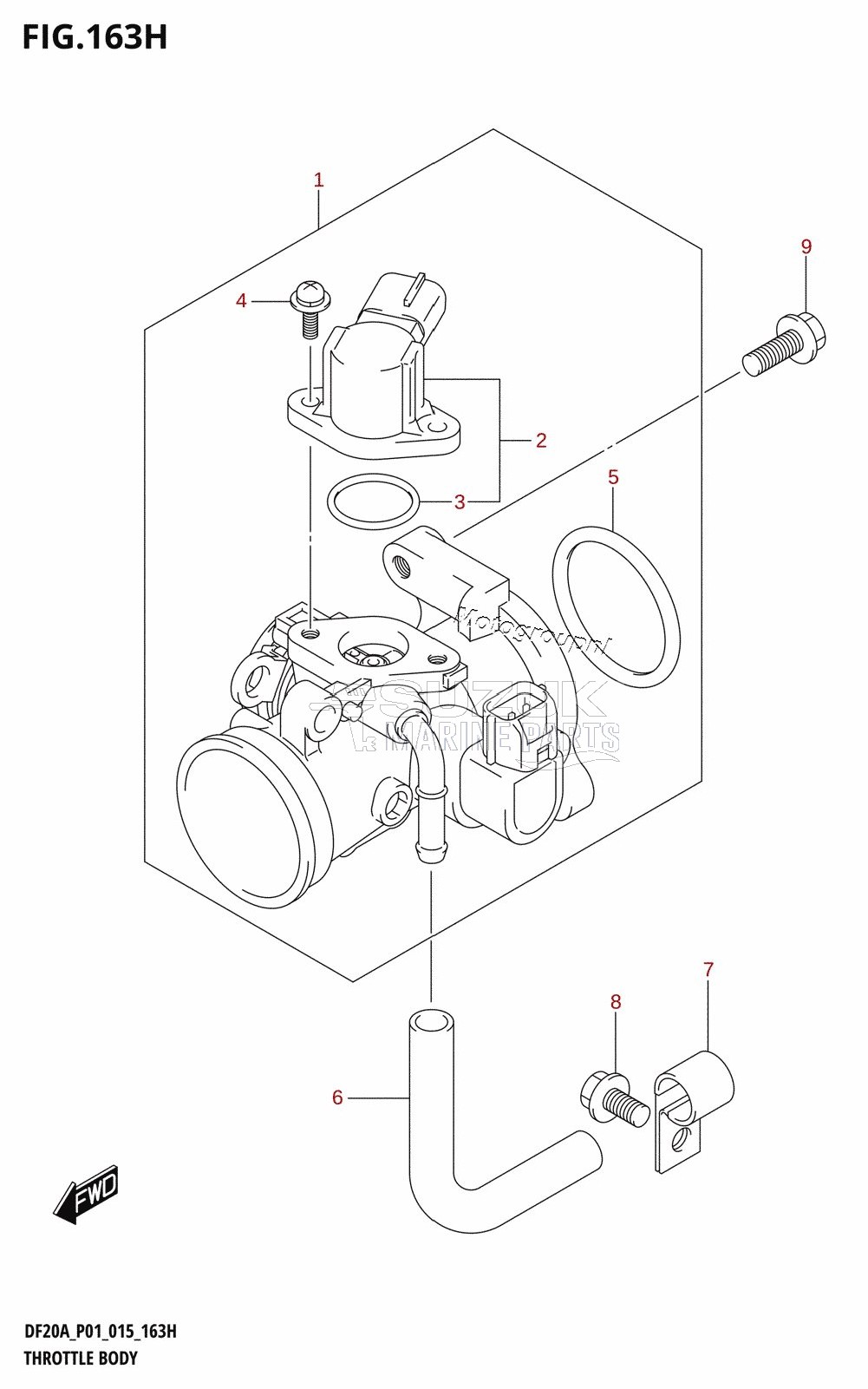 THROTTLE BODY (DF20A:P40)