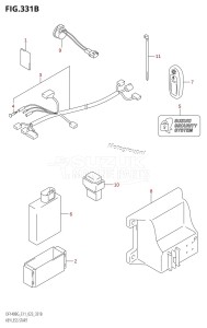 DF115BG From 11505F-240001 (E40)  2022 drawing KEY LESS START (E11:(022,023))