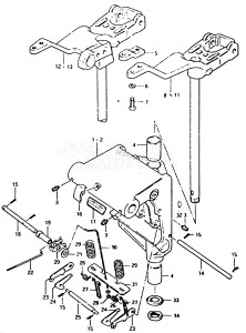 DT50M From 5002-200001 ()  1989 drawing SWIVEL BRACKET