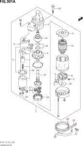 15002Z-110001 (2011) 150hp E01-Gen. Export 1 (DF150Z) DF150Z drawing STARTING MOTOR