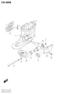 DF70A From 07003F-240001 (E11 E40)  2022 drawing DRIVE SHAFT HOUSING ((DF70ATH,DF90ATH):(E01,E11))