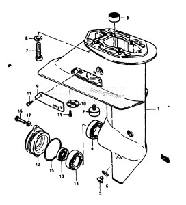 DT9 From d-10001 ()  1983 drawing GEAR CASE