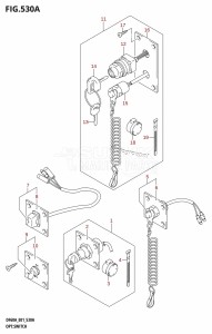 DF60A From 06002F-110001 (E01 E40)  2011 drawing OPT:SWITCH (DF40AST,DF40AT,DF50AT,DF60AT,DF60AWT)