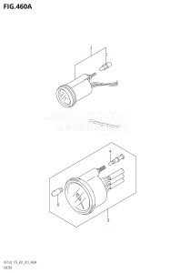 DF150Z From 15002Z-210001 (E01 E40)  2012 drawing METER (DF150T:E01)