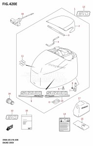 DF50A From 05003F-810001 (E03)  2018 drawing ENGINE COVER (DF60AVT)