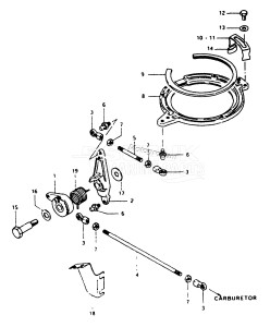 DT35 From 4001-051001 ()  1986 drawing THROTTLE CONTROL