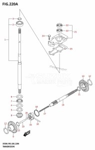 DF9.9B From 00995F-040001 (E03 P03)  2020 drawing TRANSMISSION (DF9.9B,DF15A,DF20A)