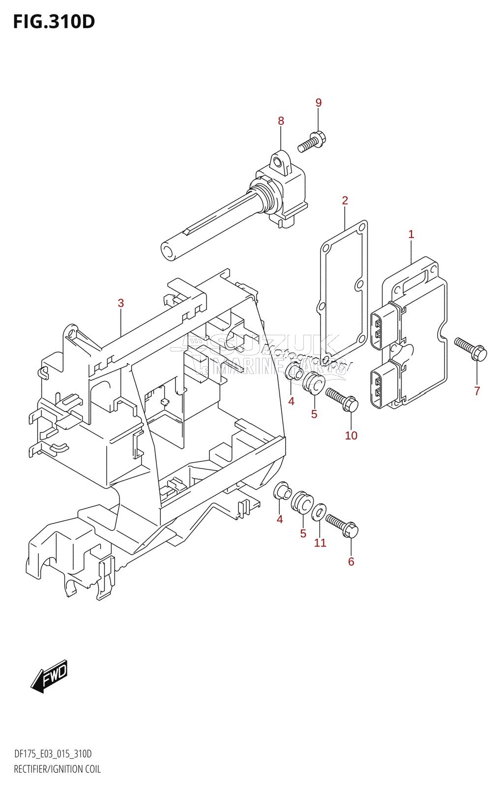 RECTIFIER /​ IGNITION COIL (DF150ZG:E03)