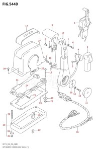 DF175TG From 17502F-610001 (E03)  2016 drawing OPT:REMOTE CONTROL ASSY SINGLE (1) (DF175Z:E03)