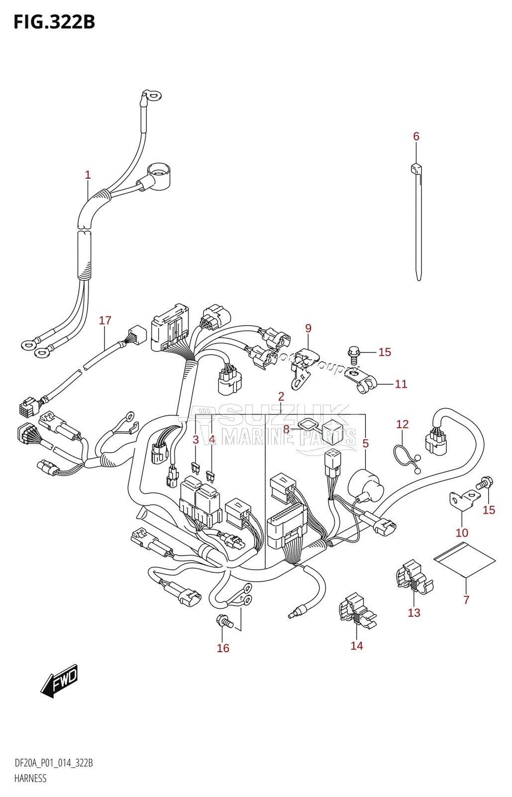 HARNESS (DF9.9BR:P01)