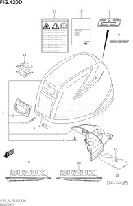 02504F-140001 (2021) 25hp P03-U.S.A (DF25A   DF25AT   DF25ATH   DT25K) DF25A drawing ENGINE COVER (020:(DF25AT,DF25ATH))