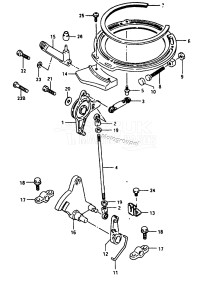 DT40 From 04003-820016 ()  1988 drawing THROTTLE CONTROL (DT40C,40TC,40RC)