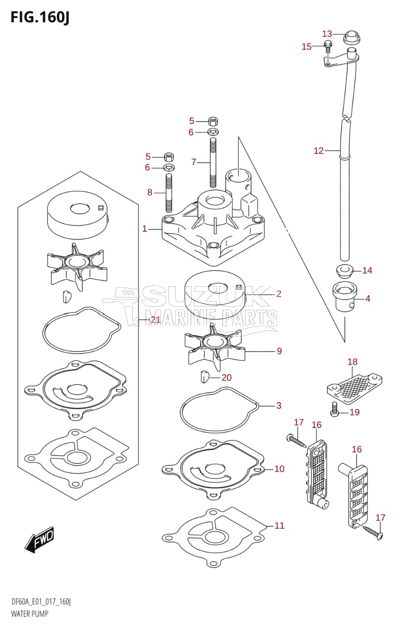 WATER PUMP (DF60AQH:E01)