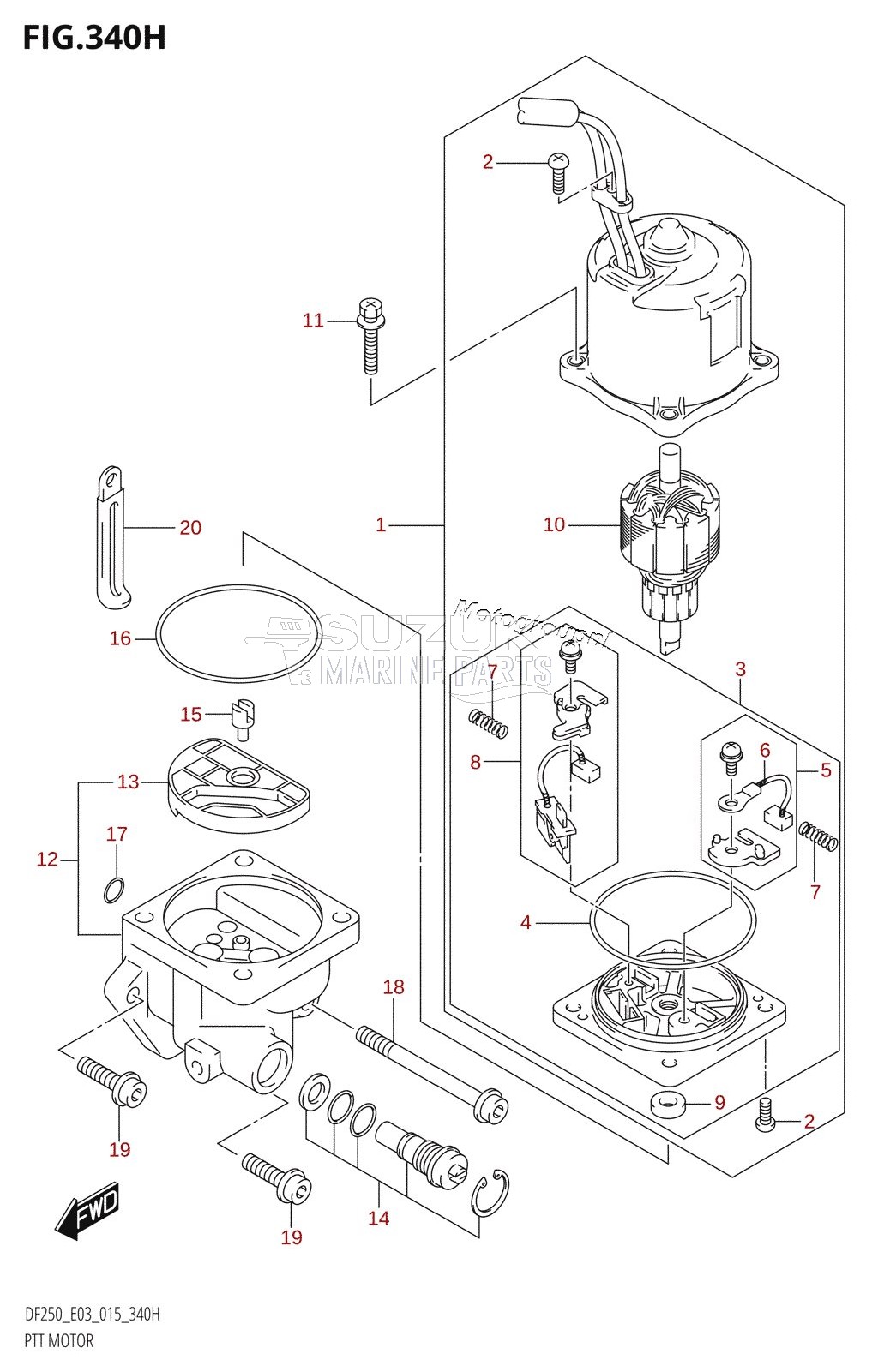 PTT MOTOR (DF250ST:E03:L-TRANSOM)