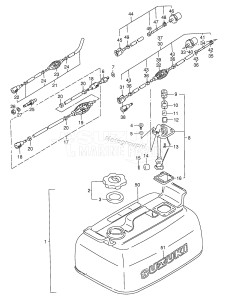 DT9.9 From 00991K-131001 ()  1991 drawing FUEL TANK (MODEL:88~94 /​ 15L)