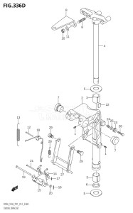 00994F-210001 (2012) 9.9hp P01-Gen. Export 1 (DF9.9A  DF9.9AR) DF9.9A drawing SWIVEL BRACKET (DF9.9AR:P01)