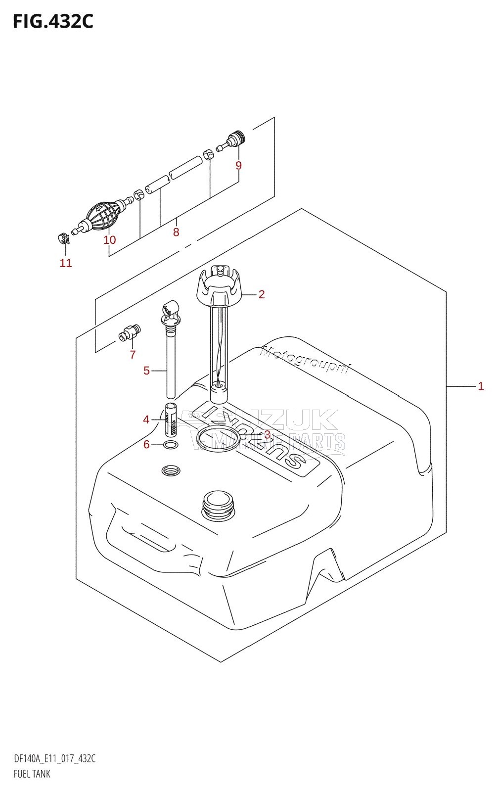 FUEL TANK (DF140AT:E40)