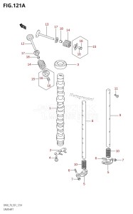 DF60 From 06001F-421001 (E01)  2004 drawing CAMSHAFT