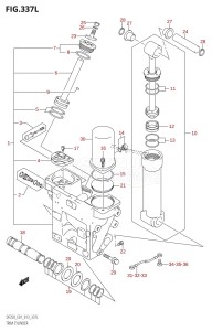 DF250 From 25003F-310001 (E01 E40)  2013 drawing TRIM CYLINDER (DF250Z:E01:(X-TRANSOM,XX-TRANSOM))