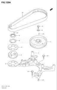 00992F-780001 (2007) 9.9hp P03-U.S.A (DF9.9K7  DF9.9RK7) DF9.9 drawing TIMING BELT (K4)