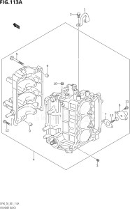 04002F-10001 (2010) 40hp E01-Gen. Export 1 (DF40QHK10  DF40TK10) DF40 drawing CYLINDER BLOCK