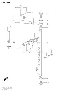 DF115BG From 11505F-240001 (E40)  2022 drawing FUEL INJECTOR (E40:021)