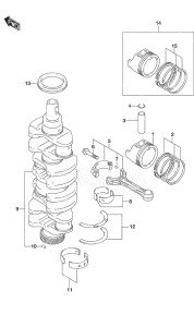 Outboard DF 140A drawing Crankshaft