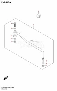 DF300A From 30002P-440001 (E11 - E40)  2024 drawing DRAG LINK (DF25AT,DF30AT)