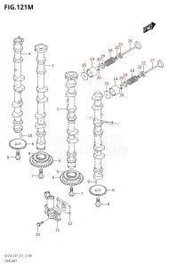 DF225T From 22503F-710001 (E01 E40)  2017 drawing CAMSHAFT (DF250Z:E40)