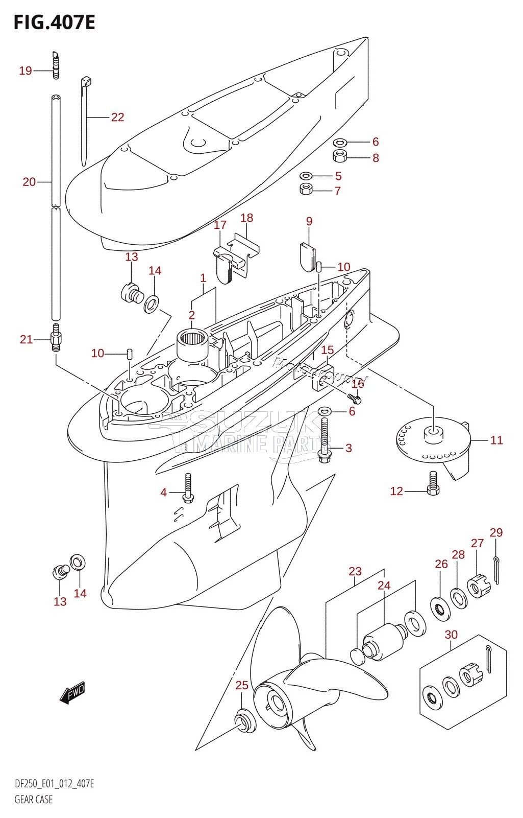 GEAR CASE (DF225T:E01)