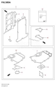 DF50 From 05001F-510001 (E01 E40)  2005 drawing OPT:GASKET SET