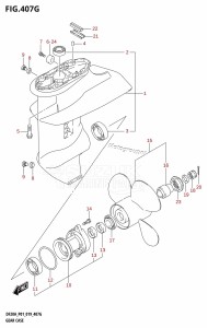 DF20A From 02002F-910001 (P01)  2019 drawing GEAR CASE (DF9.9BTH)