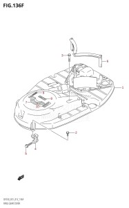 DF225Z From 22503Z-210001 (E01 E40)  2012 drawing RING GEAR COVER (DF225T:E40)